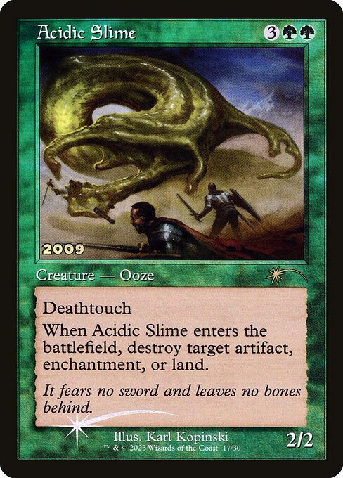 Acidic Slime — art by Karl Kopinski