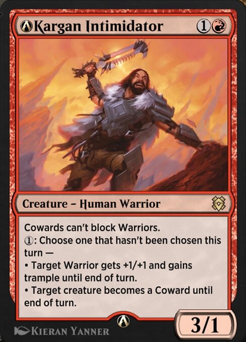 A-Kargan Intimidator — art by Kieran Yanner
