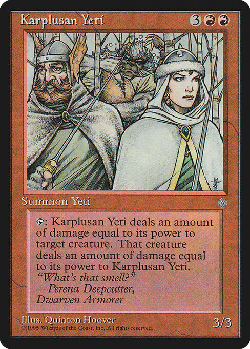 Karplusan Yeti — art by Quinton Hoover