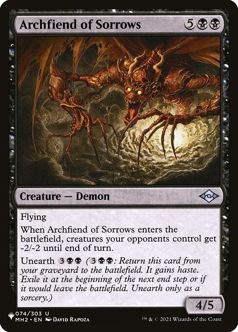 Archfiend of Sorrows — art by David Rapoza