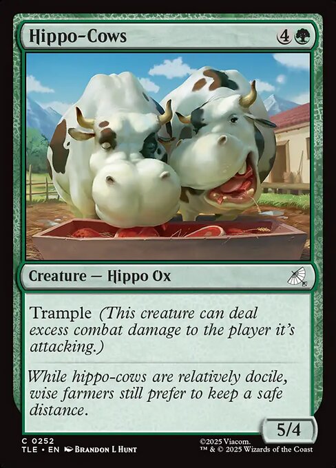 Hippo-Cows — art by Brandon L. Hunt