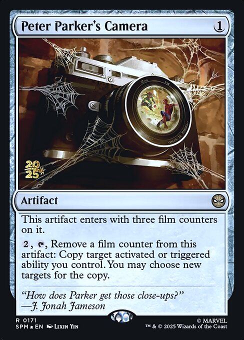 Peter Parker's Camera — art by Lixin Yin