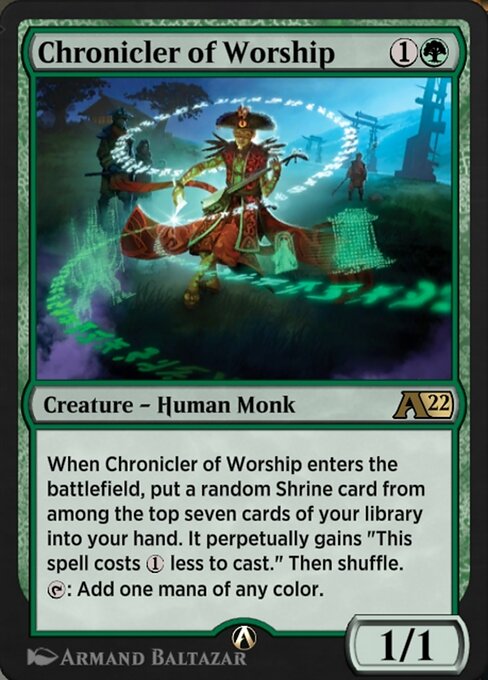 Chronicler of Worship — art by Armand Baltazar