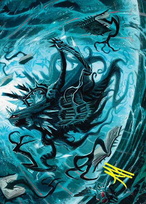 Overlord of the Floodpits // Overlord of the Floodpits — art by Abz J Harding