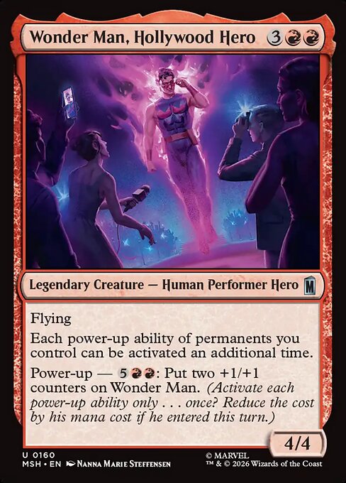 Wonder Man, Hollywood Hero — art by Nanna Marie Steffensen