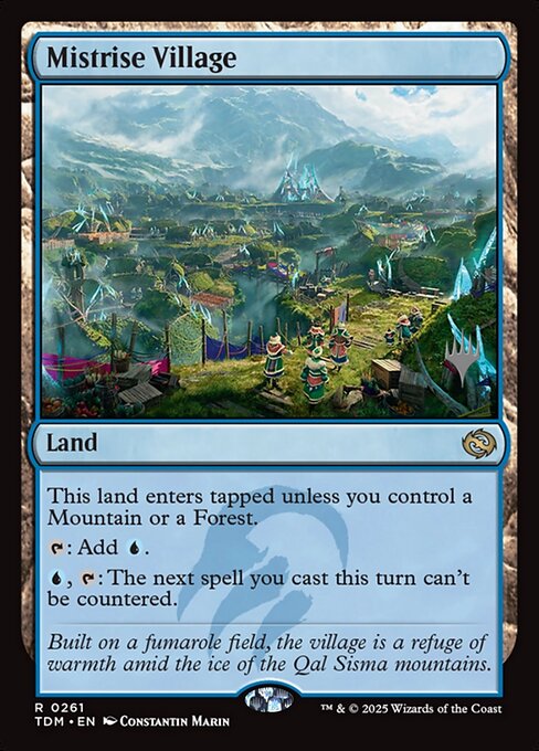 Mistrise Village — art by Constantin Marin