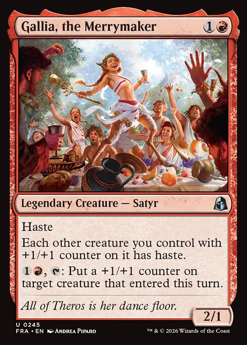 Gallia, the Merrymaker — art by Andrea Piparo