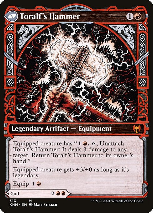Toralf, God of Fury // Toralf's Hammer — art by Matt Stikker
