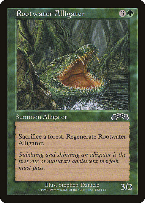Rootwater Alligator — art by Stephen Daniele