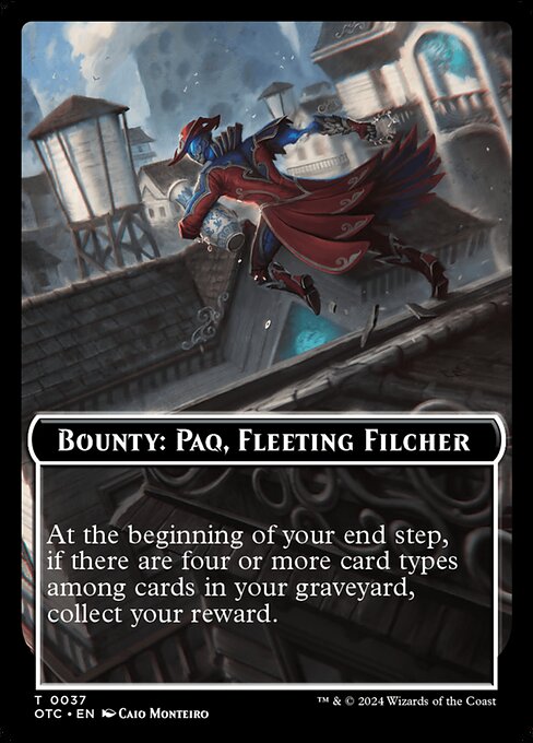 Bounty: Paq, Fleeting Filcher // Wanted! — art by Caio Monteiro