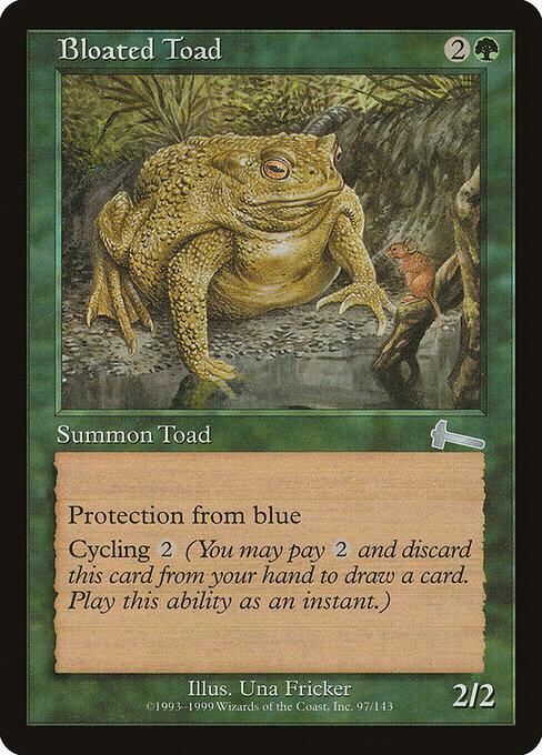 Bloated Toad — art by Una Fricker