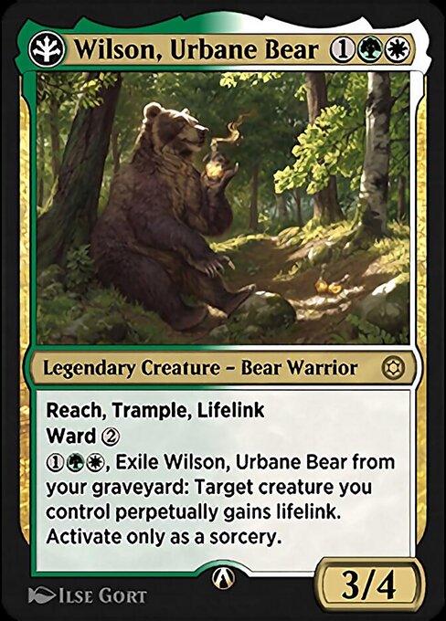 Wilson, Urbane Bear — art by Ilse Gort