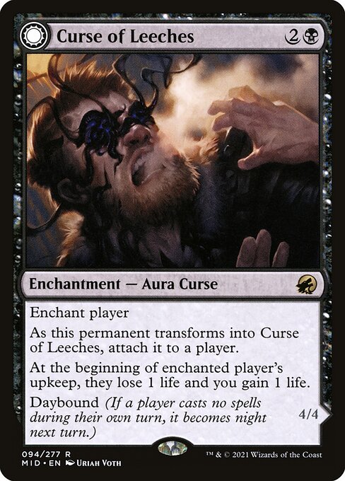 Curse of Leeches // Leeching Lurker — art by Uriah Voth