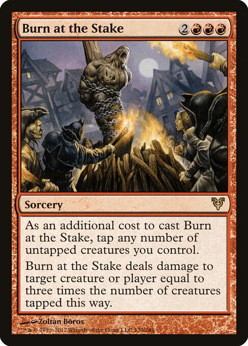 Burn at the Stake — art by Zoltan Boros