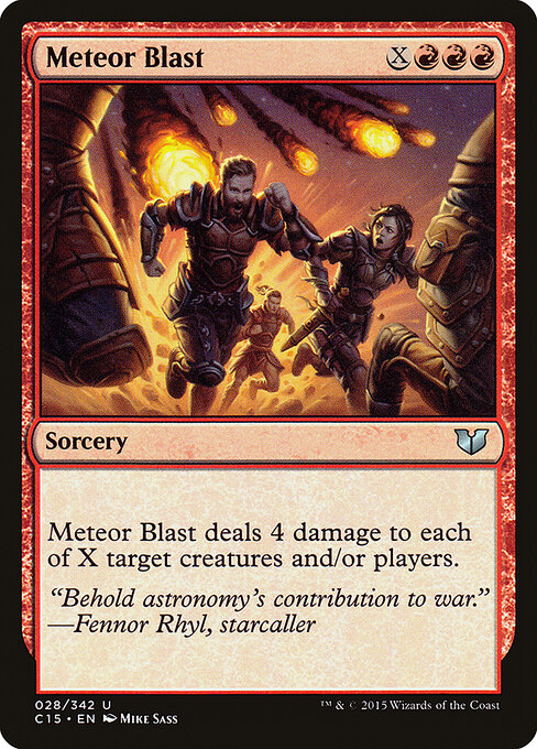 Meteor Blast — art by Mike Sass