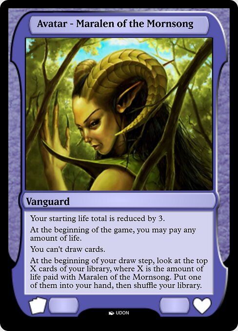 Maralen of the Mornsong Avatar — art by UDON