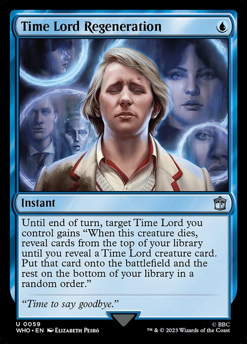 Time Lord Regeneration — art by Elizabeth Peiró