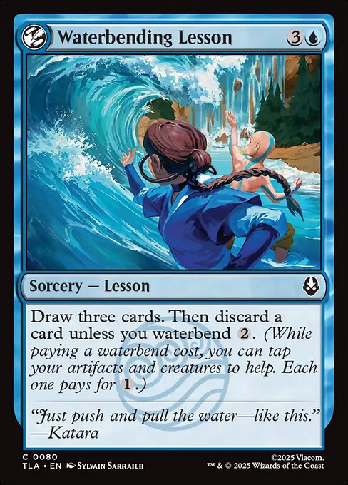 Waterbending Lesson — art by Sylvain Sarrailh