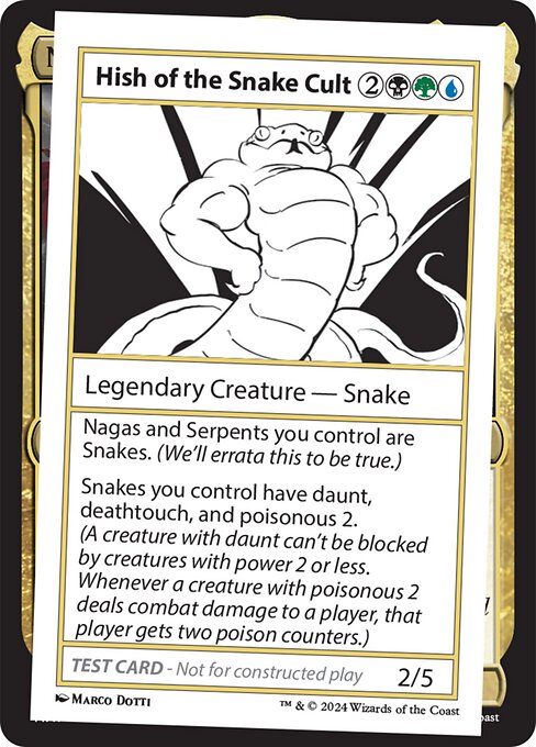 Hish of the Snake Cult — art by Marco Dotti