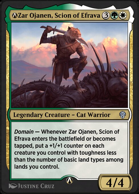 A-Zar Ojanen, Scion of Efrava — art by Justine Cruz