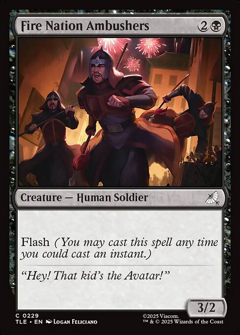 Fire Nation Ambushers — art by Logan Feliciano