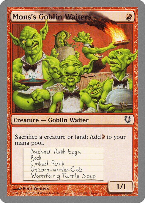 Mons's Goblin Waiters — art by Pete Venters
