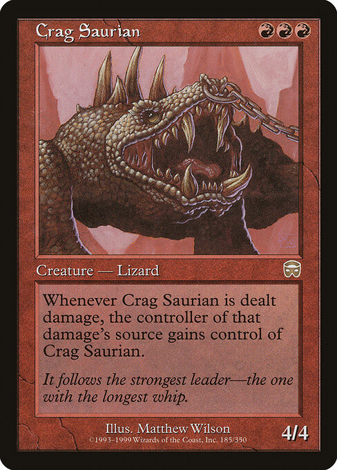 Crag Saurian — art by Matthew D. Wilson