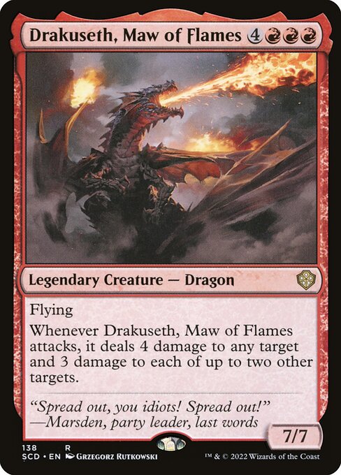 Drakuseth, Maw of Flames — art by Grzegorz Rutkowski