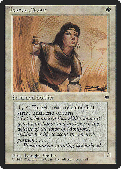 Icatian Scout — art by Douglas Shuler