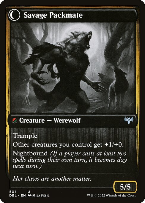 Child of the Pack // Savage Packmate — art by Mila Pesic