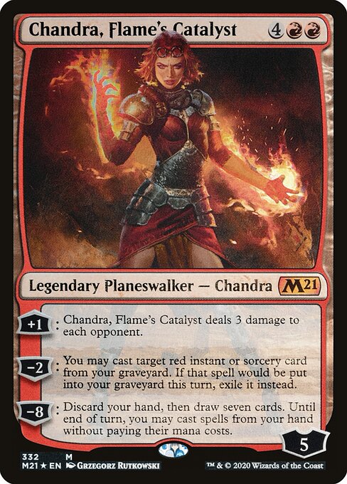 Chandra, Flame's Catalyst — art by Grzegorz Rutkowski