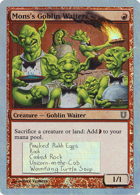Mons's Goblin Waiters — art by Pete Venters