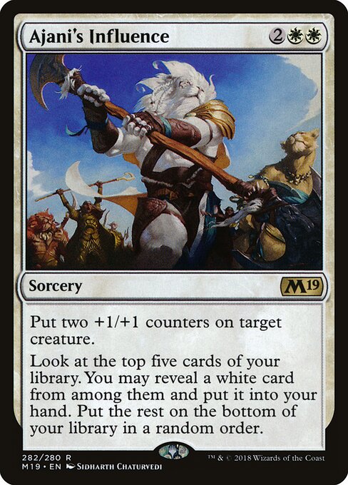 Ajani's Influence — art by Sidharth Chaturvedi
