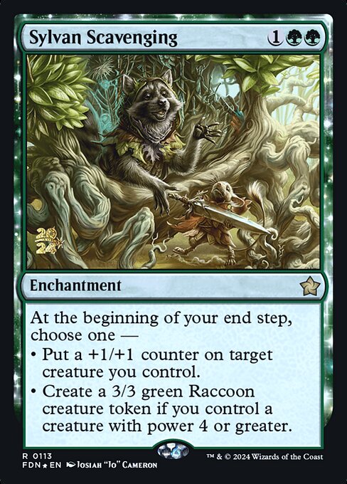 Sylvan Scavenging — art by Josiah "Jo" Cameron