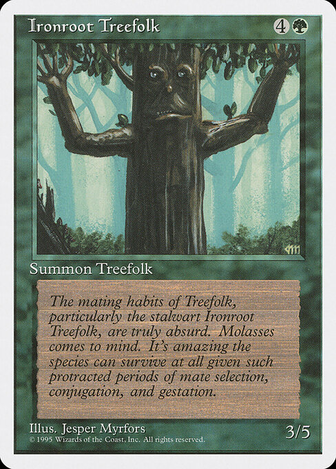 Ironroot Treefolk — art by Jesper Myrfors
