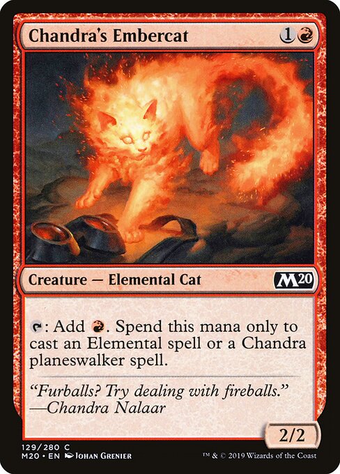 Chandra's Embercat — art by Johan Grenier