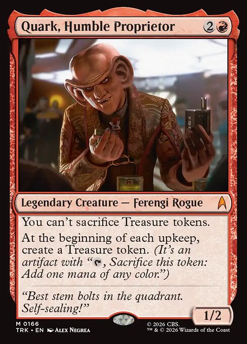 Quark, Humble Proprietor — art by Alex Negrea