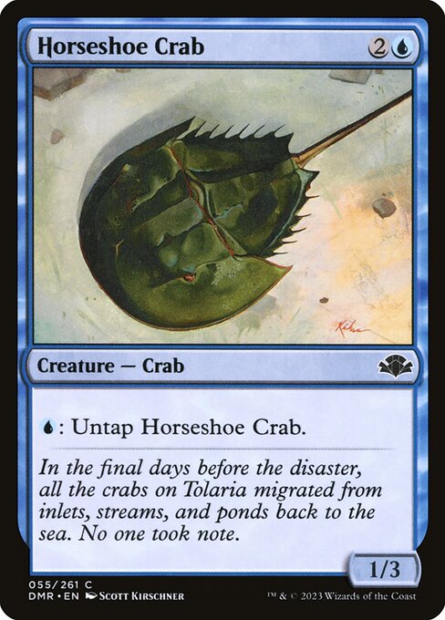 Horseshoe Crab — art by Scott Kirschner