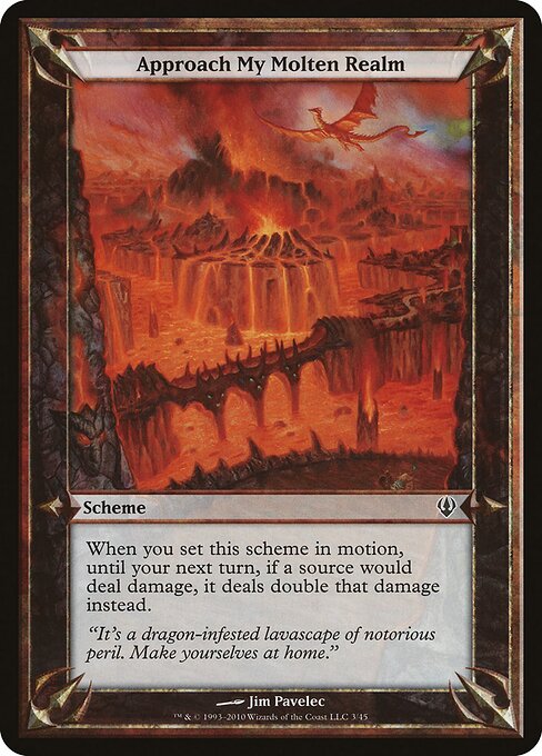 Approach My Molten Realm — art by Jim Pavelec