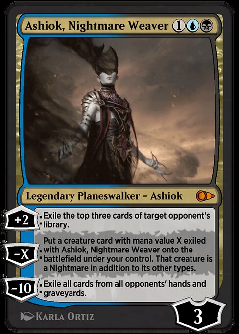 Ashiok, Nightmare Weaver — art by Karla Ortiz