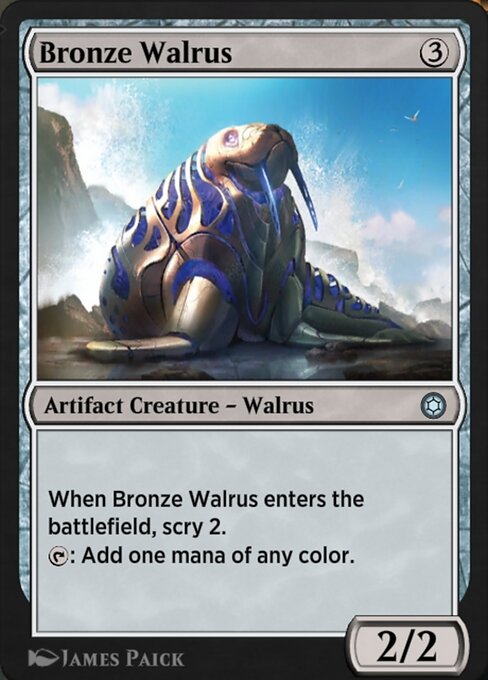 Bronze Walrus — art by James Paick