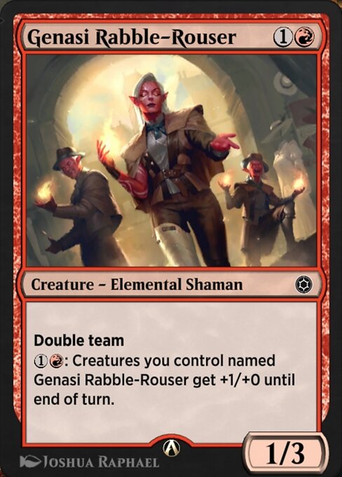 Genasi Rabble-Rouser — art by Joshua Raphael