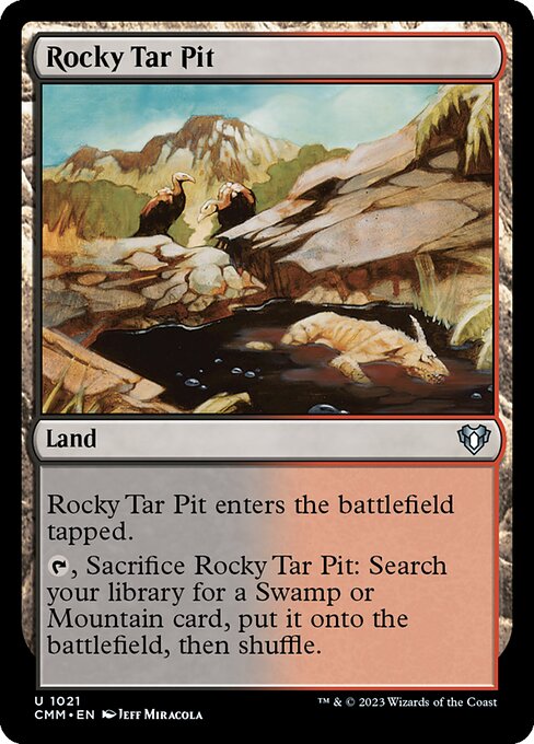 Rocky Tar Pit — art by Jeff Miracola