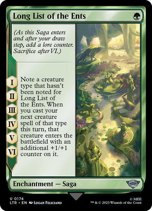 Long List of the Ents — art by Logan Feliciano