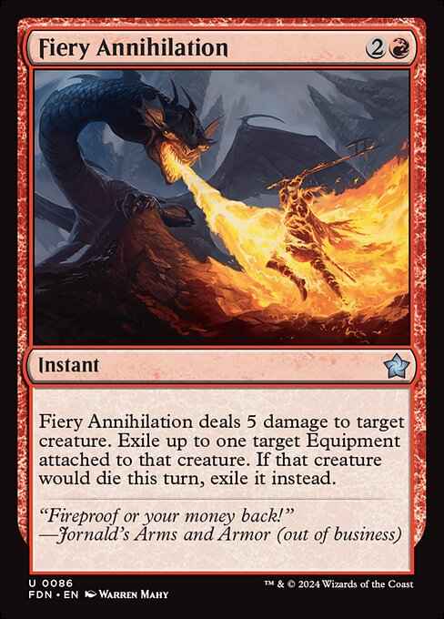Fiery Annihilation — art by Warren Mahy