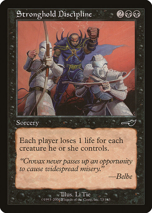 Stronghold Discipline — art by Li Tie