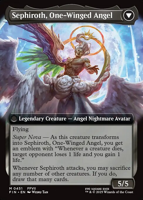 Sephiroth, Fabled SOLDIER // Sephiroth, One-Winged Angel — art by Wisnu Tan