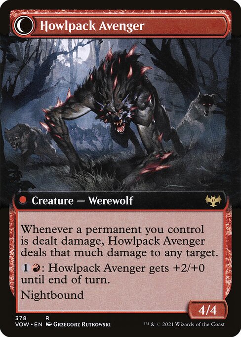 Ill-Tempered Loner // Howlpack Avenger — art by Grzegorz Rutkowski