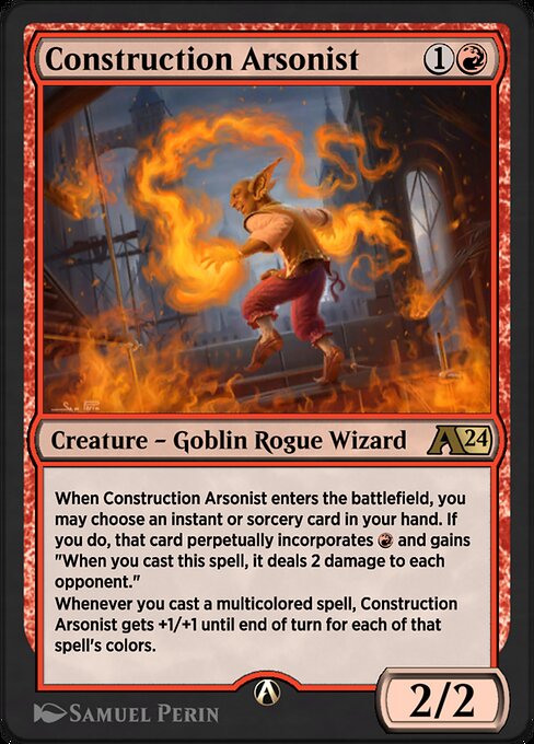 Construction Arsonist — art by Samuel Perin