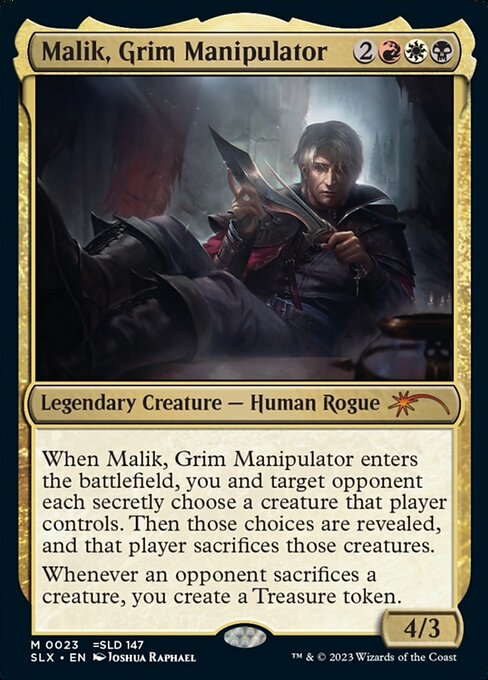 Malik, Grim Manipulator — art by Joshua Raphael